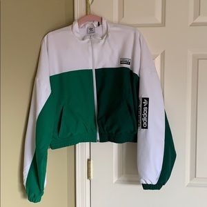 Adidas cropped track jacket